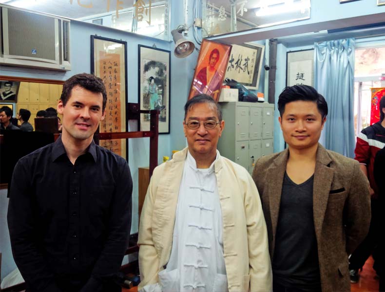 Sifu André Schütte mit Großmeister Leung Ting und Master Robin Tsang