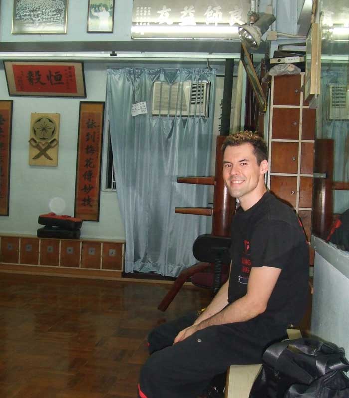 Sifu André als 1. TG im Jahr 2009 in der IWTA-Mutterschule in der Nathan Road, Hong Kong