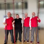 Langstockklasse mit Meister Sifu Hans-Peter Edel und den Meister-Kollegen Sifu Christian Büttner und Sifu Günter Ippendorf in Koblenz