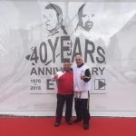 Hier Sifu Jan-Holger Nahler mit WingTsun-Kollegen und Karate-Legende Siggi Wolf, 9. DAN Karate und beim EWTO-Jubiläumslehrgang