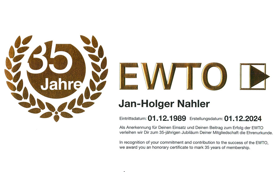 35 jähriges Jubiläum in der EWTO