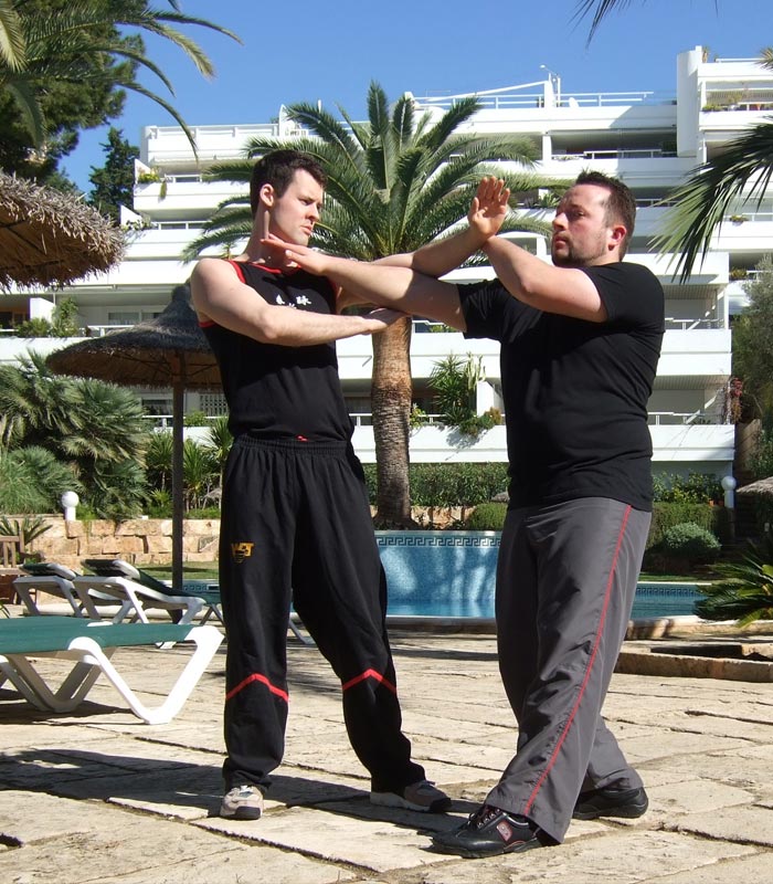 Sifu André beim BiuTze-Privatunterricht mit Sifu Jan-Holger Nahler auf Mallorca Sifu André beim BiuTze-Privatunterricht mit Sifu Jan-Holger Nahler auf Mallorca