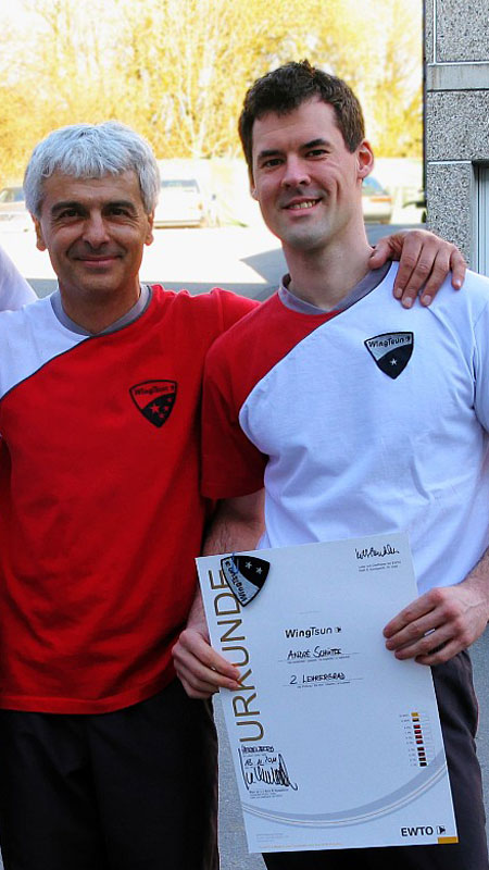 Sifu André mit Großmeister G. Schembri 2011 Sifu André mit Großmeister G. Schembri 2011