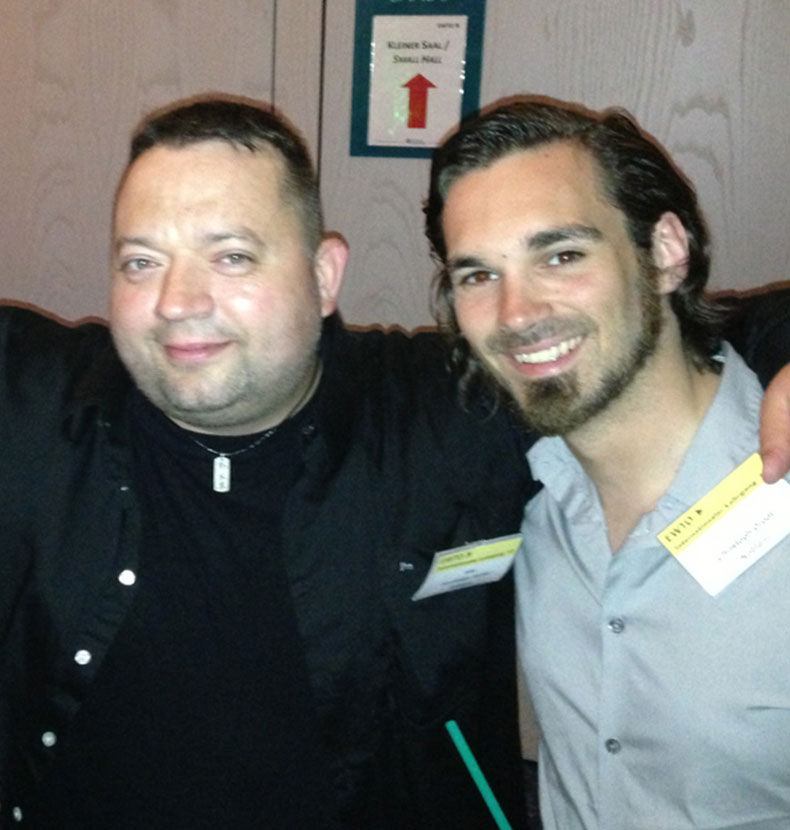 Sifu Jan-Holger Nahler und Sifu Christoph Drodt bei der Abendgala auf dem Internationalen EWTO-Lehrgang Sifu Jan-Holger Nahler und Sifu Christoph Drodt bei der Abendgala auf dem Internationalen EWTO-Lehrgang